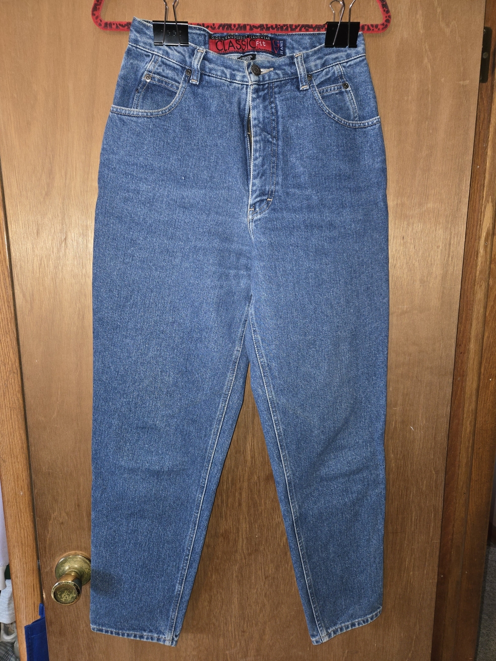 Gloria Vanderbilt Size 10 High-Rise Straight Leg Jeans in Classic Blue